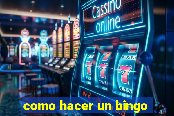 como hacer un bingo