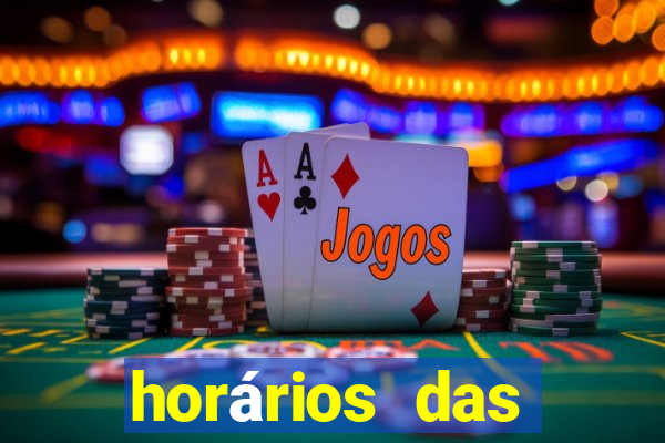 horários das plataformas de jogos