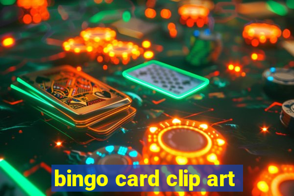 bingo card clip art