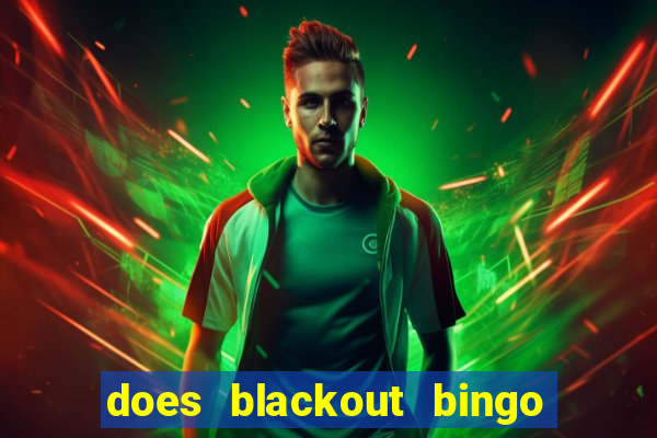 does blackout bingo really pay