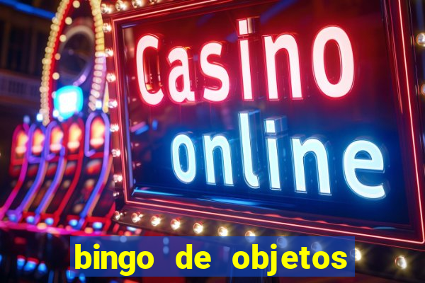 bingo de objetos para imprimir