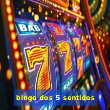 bingo dos 5 sentidos