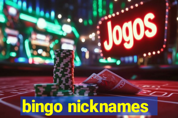 bingo nicknames