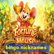 bingo nicknames