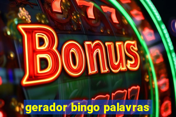 gerador bingo palavras