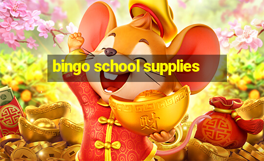 bingo school supplies