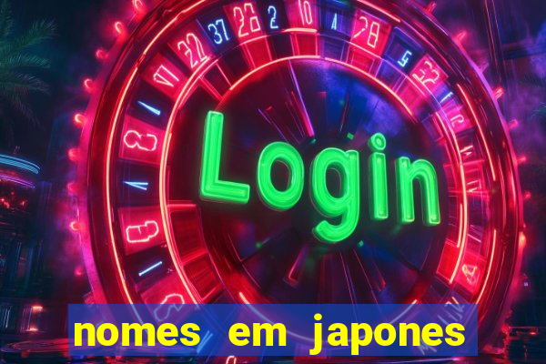 nomes em japones para jogo