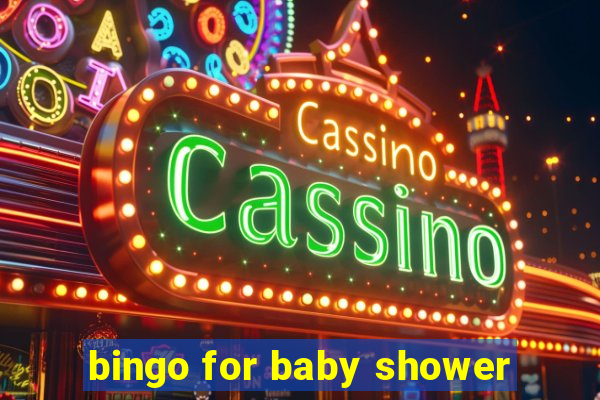 bingo for baby shower