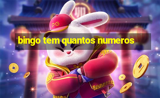 bingo tem quantos numeros