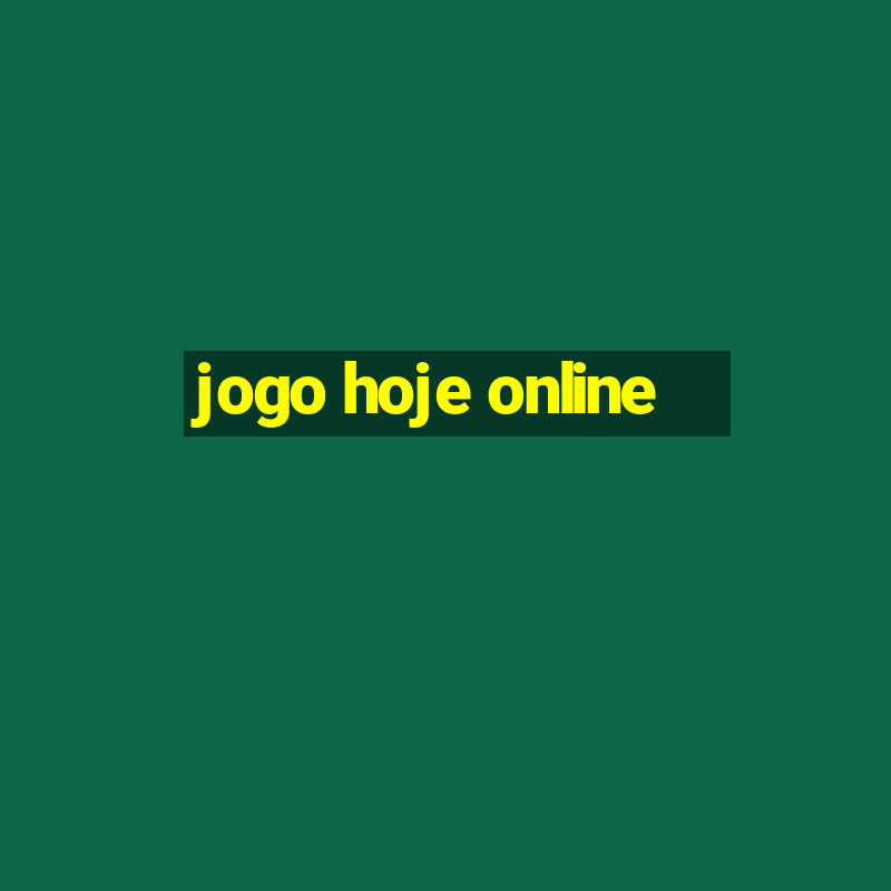 jogo hoje online