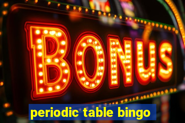 periodic table bingo