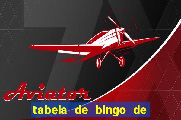 tabela de bingo de 1 a 100