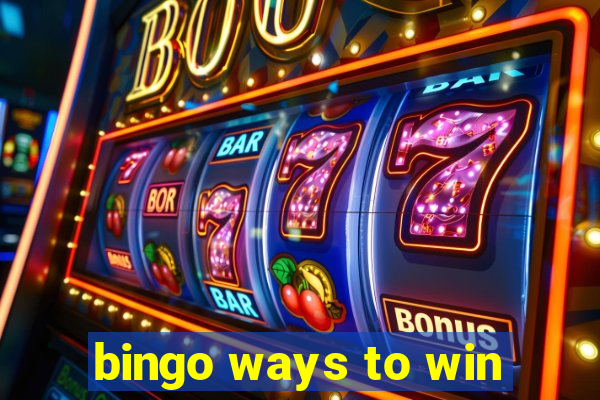 bingo ways to win