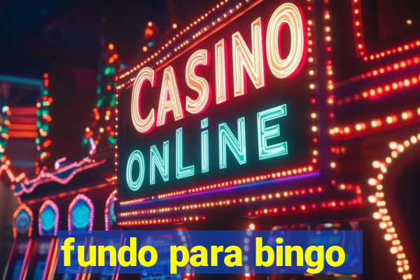 fundo para bingo