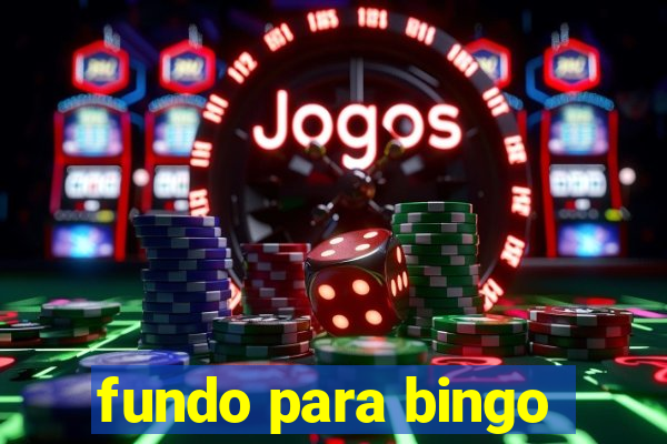 fundo para bingo