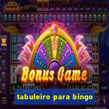 tabuleiro para bingo