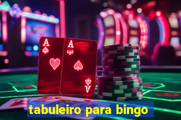 tabuleiro para bingo