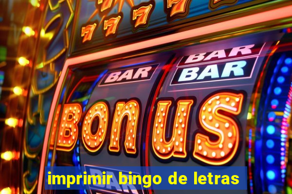 imprimir bingo de letras