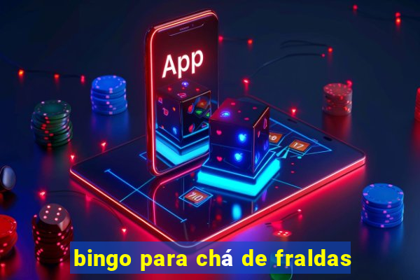 bingo para chá de fraldas