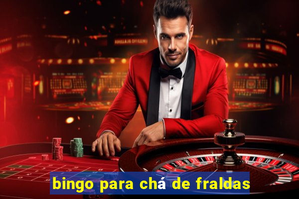 bingo para chá de fraldas