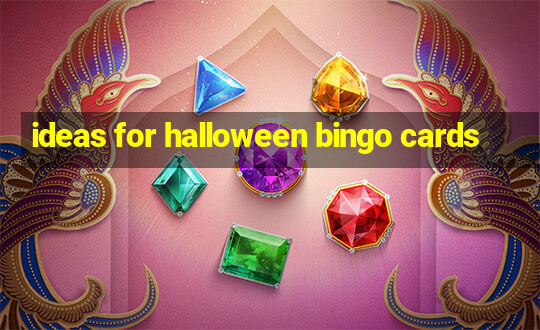 ideas for halloween bingo cards