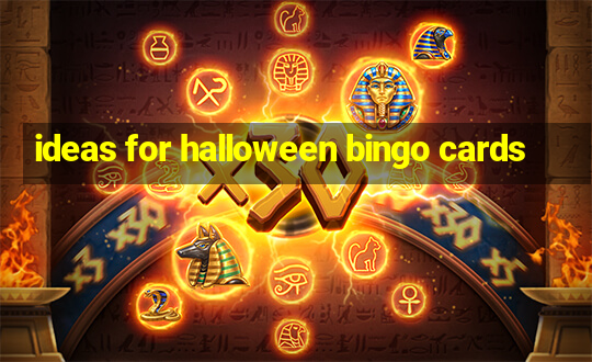 ideas for halloween bingo cards