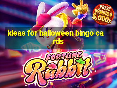 ideas for halloween bingo cards