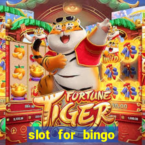 slot for bingo acesso antecipado