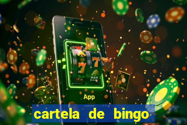 cartela de bingo de nomes para imprimir