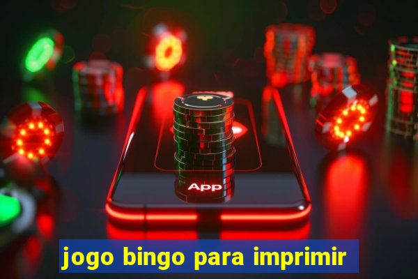 jogo bingo para imprimir