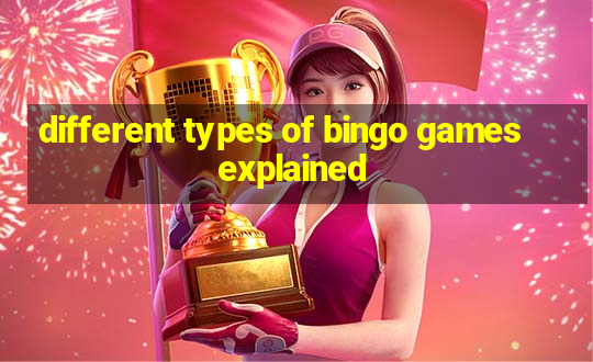 different types of bingo games explained