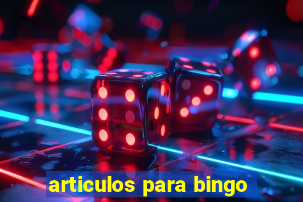 articulos para bingo