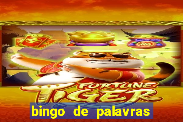 bingo de palavras colorido para imprimir