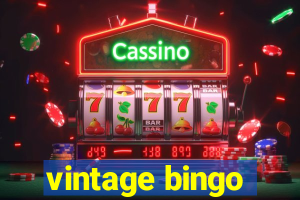 vintage bingo