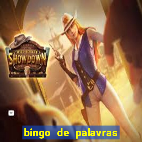 bingo de palavras para 3 ano