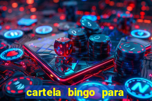 cartela bingo para cha de cozinha imprimir gratis