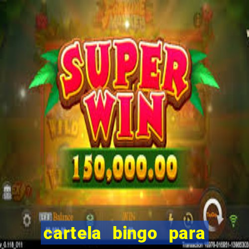 cartela bingo para cha de cozinha imprimir gratis