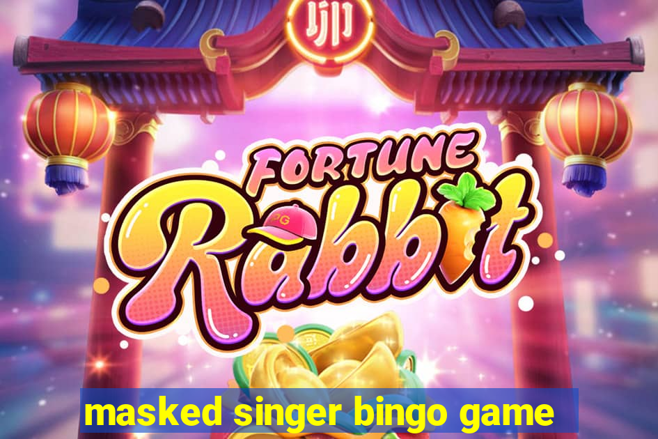 masked singer bingo game