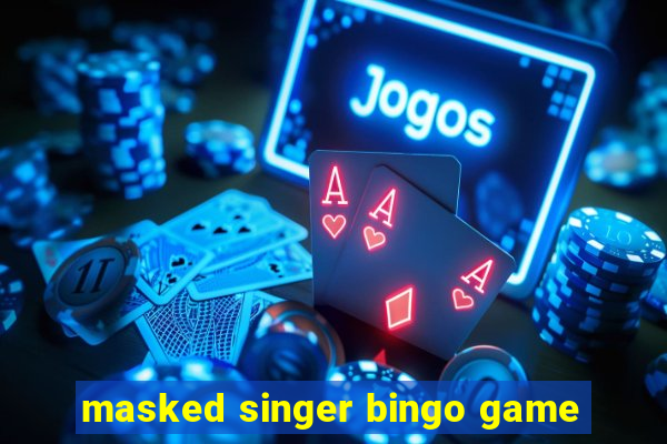 masked singer bingo game