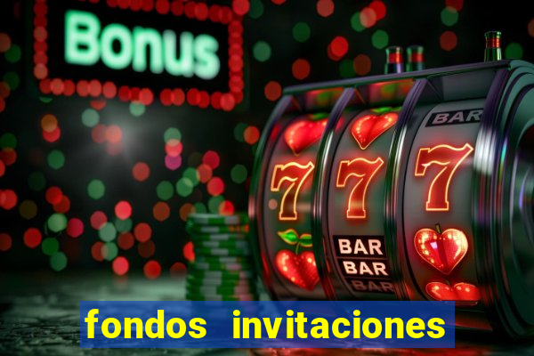 fondos invitaciones de bingo para editar