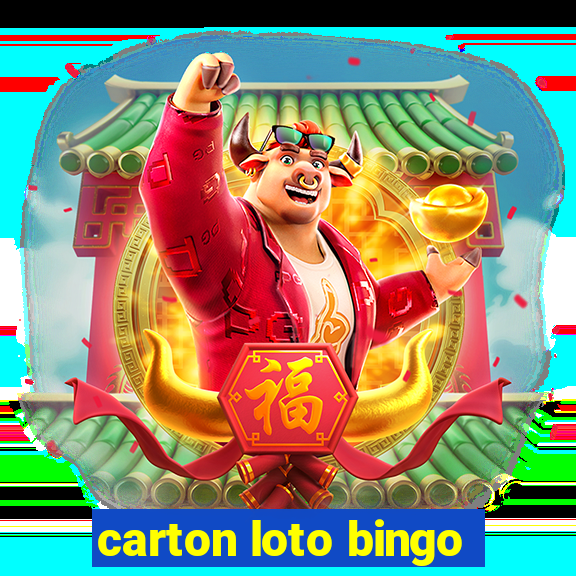 carton loto bingo