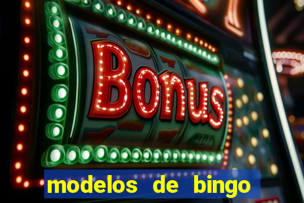 modelos de bingo para imprimir