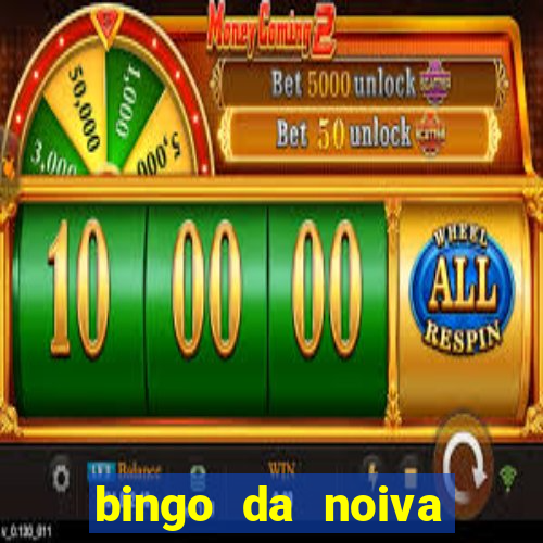 bingo da noiva para imprimir