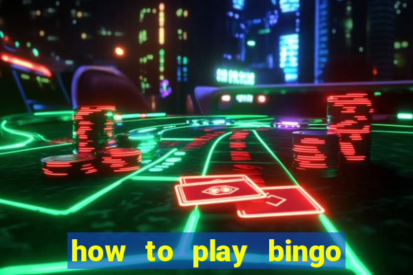 how to play bingo for money