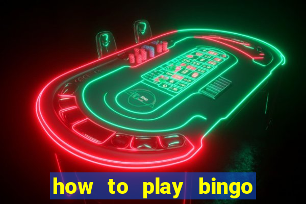 how to play bingo for money