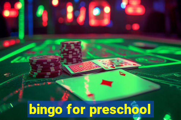 bingo for preschool