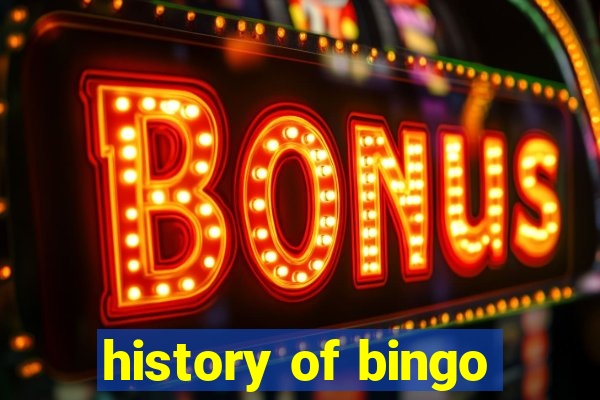 history of bingo