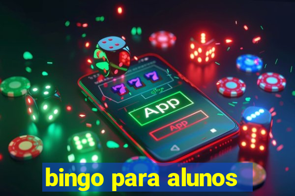 bingo para alunos