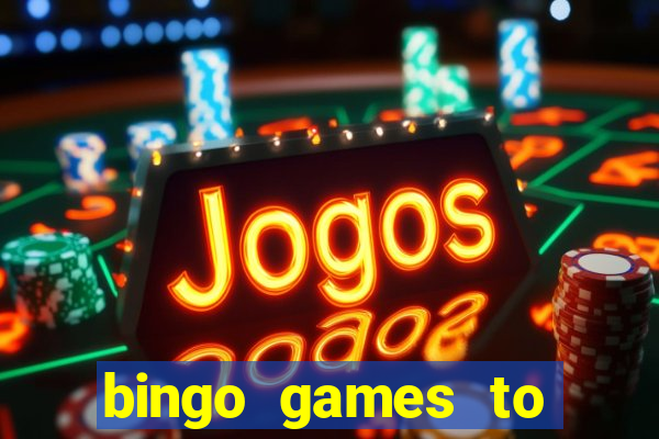 bingo games to play at home