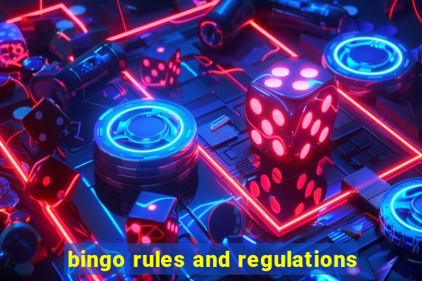 bingo rules and regulations